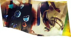 62 by Mariah Robertson, 2010, color print on metallic paper, sold May 2014