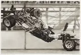Robert Longo, Study for Race Car Crash, 2012, ink and charcoal on vellum