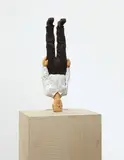 Stephan Balkenhol, Man Standing on His Head, 2002, Wawa wood and paint
