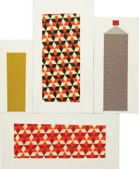 Barry McGee, Cluster #1, 2012, acrylic on composite panel
