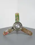 Alexandre Da Cunha, Savier (Fan), 2004, found skateboards and metal kitchen utensils