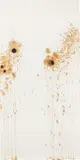 Tania Bruguera, Untitled (Sunflowers 5), 2002, ink and collage on heavy paper