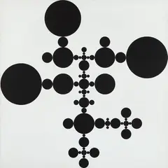 Gabriel Orozco, Secuencia de tréboles (Clover Sequence), 2005, acrylic on canvas