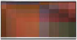 Carlos Cruz-Diez, Physichromie No. 651, 1973, acrylic and laminated plastic strips, mounted on wood panel with aluminum strip frame