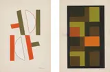 Ivan Serpa, Two works: Untitled, 1956, gouache on card