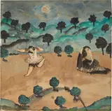 Cícero Dias, Cabra cega, 1928, watercolor on paper