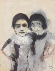 Untitled by Francisco Corzas, 1961, ink and gouache on paper, offered May 2014