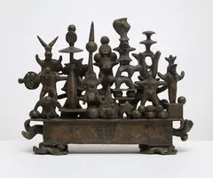 Marisol Escobar, Acrobats, 1961, bronze with black patina