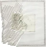 Miguel Ángel Ríos, Estudio para Río Magdalena, 1995, cibachrome on pleated cardboard