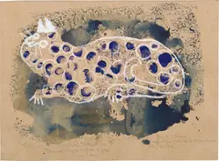 Jaguar by Francisco Toledo, 1959, oil stick and acrylic on paper, offered May 2014