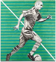 Ronaldinho by Rubens Gerchman, 1997, acrylic on canvas, offered May 2014