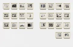 26 Variations on Piero Manzoni by Marco Arce, 1998, ink on paper, in 26 parts, sold May 2014