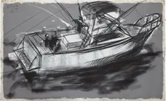 Kcho, Untitled, 2006, acrylic and charcoal on canvas