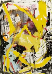 Leo Gabin, French Braid Tutorial, 2013, acrylic, lacquer, spray paint, silkscreen on canvas