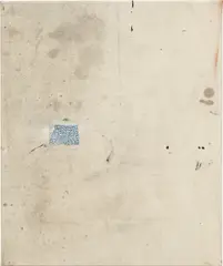 F by David Ostrowski, 2011, oil, lacquer, adhesive foil on canvas, sold Sep 2014
