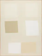 Ethan Cook, Untitled, 2013, canvas, handwoven cotton canvas, in artist's frame