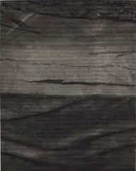 Ocean Flats V by Sam Moyer, 2011, bleach, ink on canvas, mounted to wood panel, sold Sep 2014