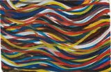 Wavy Brushstrokes by Sol LeWitt, 1995, gouache on paper, sold Sep 2014