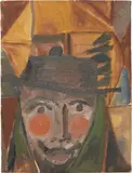 Pirate in the Night by George Condo, 1989, oil on linen, offered Sep 2014