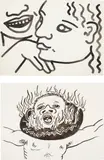 Keith Haring, Two works: (i) Untitled (Zena at 17 Years), 1985; (ii) Untitled, 1986, ink on paper