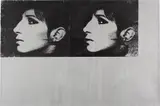 Deborah Kass, 2 Silver Barbras (Jewish Jackie series), 1992, synthetic polymer silkscreen ink on canvas