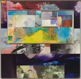 Three Levels by Sam Gilliam, 1994, acrylic on polypropylene, birch plywood construction with aluminum frames, sold Sep 2014