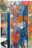 Language of Marks by Sam Gilliam, 1994, acrylic on polypropylene, birch plywood construction with aluminum frame, sold Sep 2014