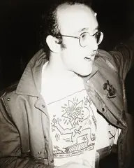 Keith Haring by Andy Warhol, 1985, gelatin silver print, sold Sep 2014