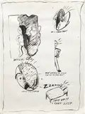 Mike Kelley, Untitled, from the Sublime (Study for Headache Napkin) #2