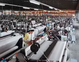 Manufacturing #7, Textile Mill, Xiaoxing, Zhejiang Province, China by Edward Burtynsky, 2004, chromogenic print on Fuji Digital Crystal Archive Paper, offered Sep 2014