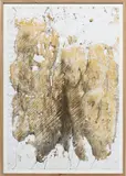 Oscar Tuazon, Untitled, 2012, rust, engine oil, charcoal, cement on paper