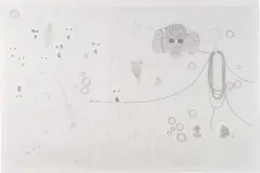NFA Interior Fortification by Adam Helms, 2005, graphite on paper, offered Sep 2014