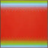 Soft Cadmium Red II by Richard Anuszkiewicz, 1975, acrylic on canvas, sold Sep 2014
