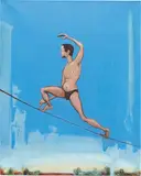 Verne Dawson, Tightrope Walker, 2001, oil on canvas