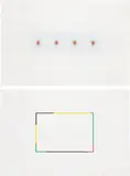 Richard Wright, Two works: Studies for Wall Drawings, 2000, gouache, pencil on paper