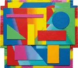 Justin Samson, Time and Space #11, 2011, acrylic, rolatex, painted fur on canvas and wood