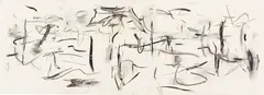 Michael Singer, Ritual Series 1/30/78, 1978, charcoal, chalk, collage on paper