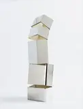 Beverly Pepper, Untitled, circa 1969, stainless steel, Isofan paint