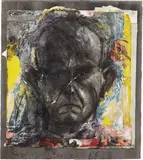 Jim Dine, Looking in the Dark #16, 1984, charcoal, acrylic, pastel, paper collage on paper