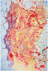 Philip Taaffe, Melting Head, 2004, oil, enamel on paper