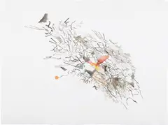 Untitled by Julie Mehretu, 2007, watercolor, gouache on paper, sold Sep 2014