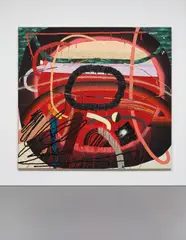 Trudy Benson, Red Giant, 2011, acrylic, flashe, enamel, spray paint, oil on canvas