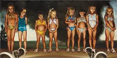 Damian Loeb, Little Miss Pink Tomato, 1995, oil on canvas