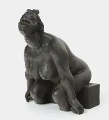 Jacob Epstein, Malvina, 1944, bronze, black patina