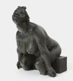 Jacob Epstein, Malvina, 1944, bronze, black patina