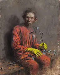 Jonas Burgert, Hundstand, 2014, oil on canvas