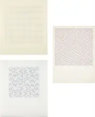 Xylor Jane, Three works: (i) Untitled, 2005; (ii) Untitled, 2004; (iii) Untitled, 2005, (i) colored ink, colored pencil on paper (ii) marker, pencil on paper (iii) colored pencil on paper