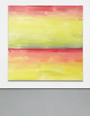 Hor. #10 by Jacqueline Humphries, 1997, oil on linen, sold Sep 2014