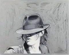 Untitled by Slater Bradley, 2004, ink drawing on photograph, offered Sep 2014