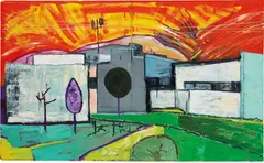 Untitled by Martin Kippenberger, 1984, oil, silicone on canvas, sold Nov 2014